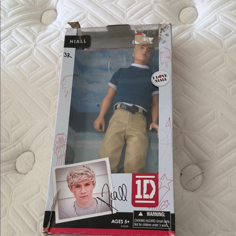 1D Niall Horan Doll with Blue Shirt and Tan Pants